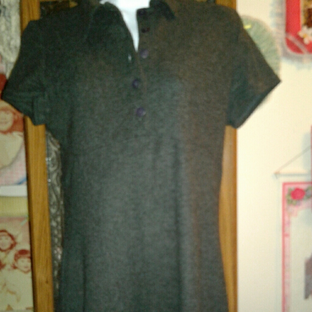 Vintage 90's,Super Soft, Gray Sweater Dress